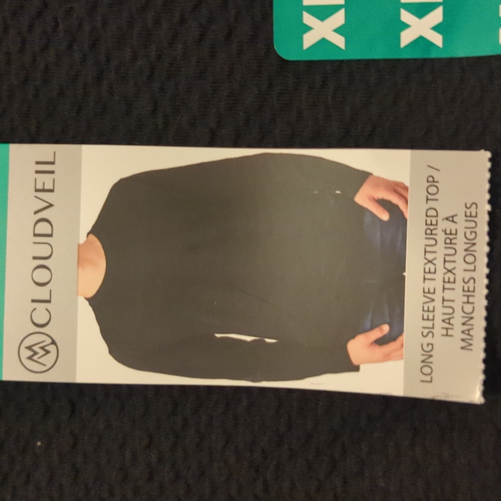 XL 🖤 Cloudveil Textured Long Sleeve Sweater